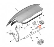 Citroen C-Elysee Bagaj Kapak Çekme Kolu