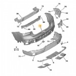 Citroen C4 X Arka Tampon Orjinal